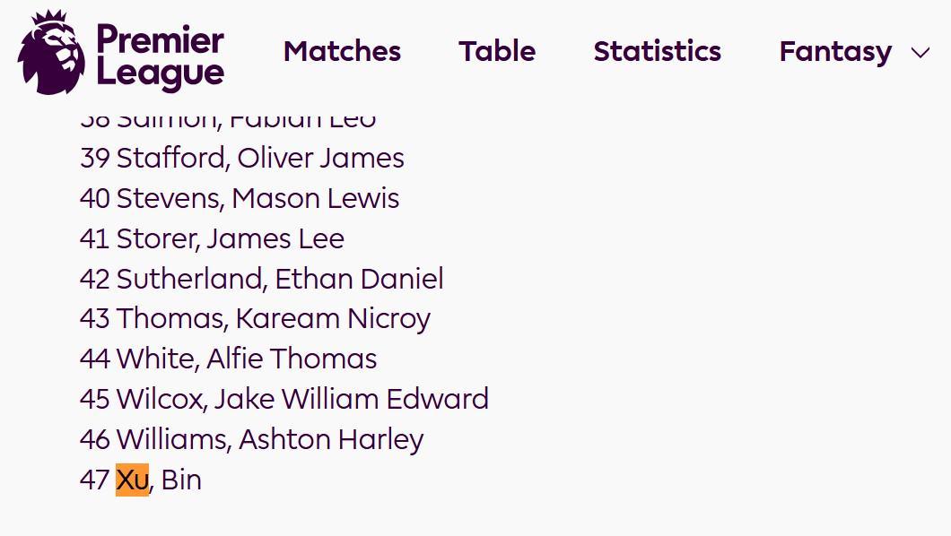 开云体登录-英超官网冬窗更新名单：徐彬出现在狼队U21球员阵容里